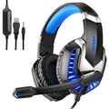 Over-Ear Wired RGB Gaming Headset with LED Lights for PC