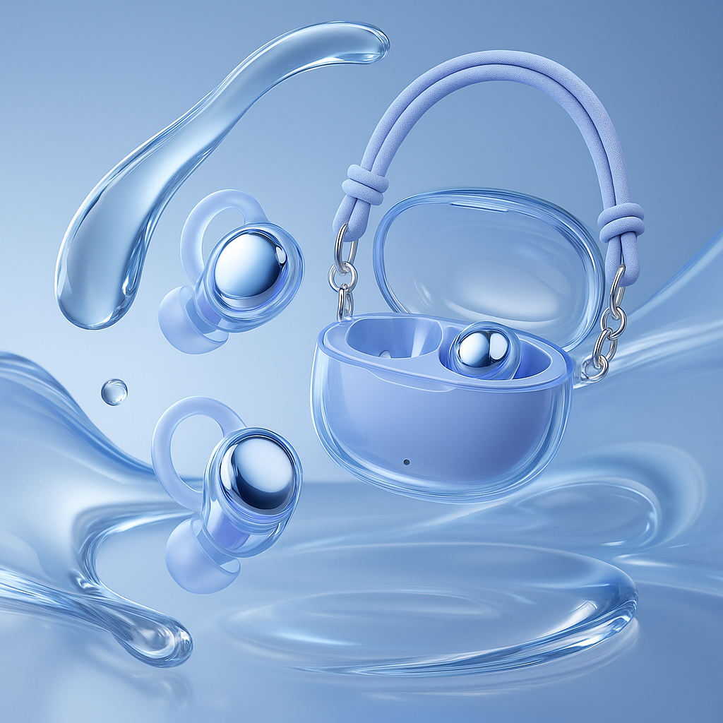 Stylish Women TWS Wireless Bluetooth In-Ear Earbuds with Portable Case