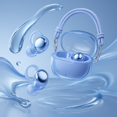 Stylish Women TWS Wireless Bluetooth In-Ear Earbuds with Portable Case