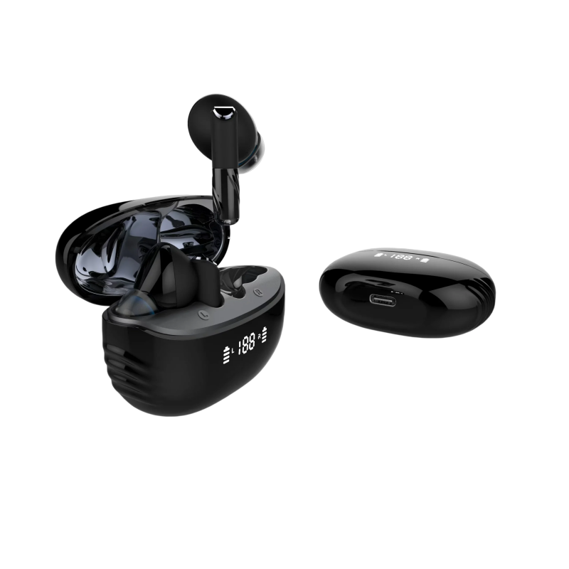 Bluetooth 5.4 Semi-In-Ear Gaming Earbuds with Stereo Sound & Hands-Free Calling