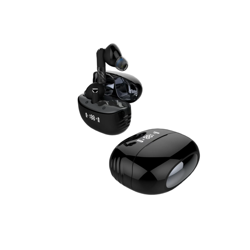 Bluetooth 5.4 Semi-In-Ear Gaming Earbuds with Stereo Sound & Hands-Free Calling