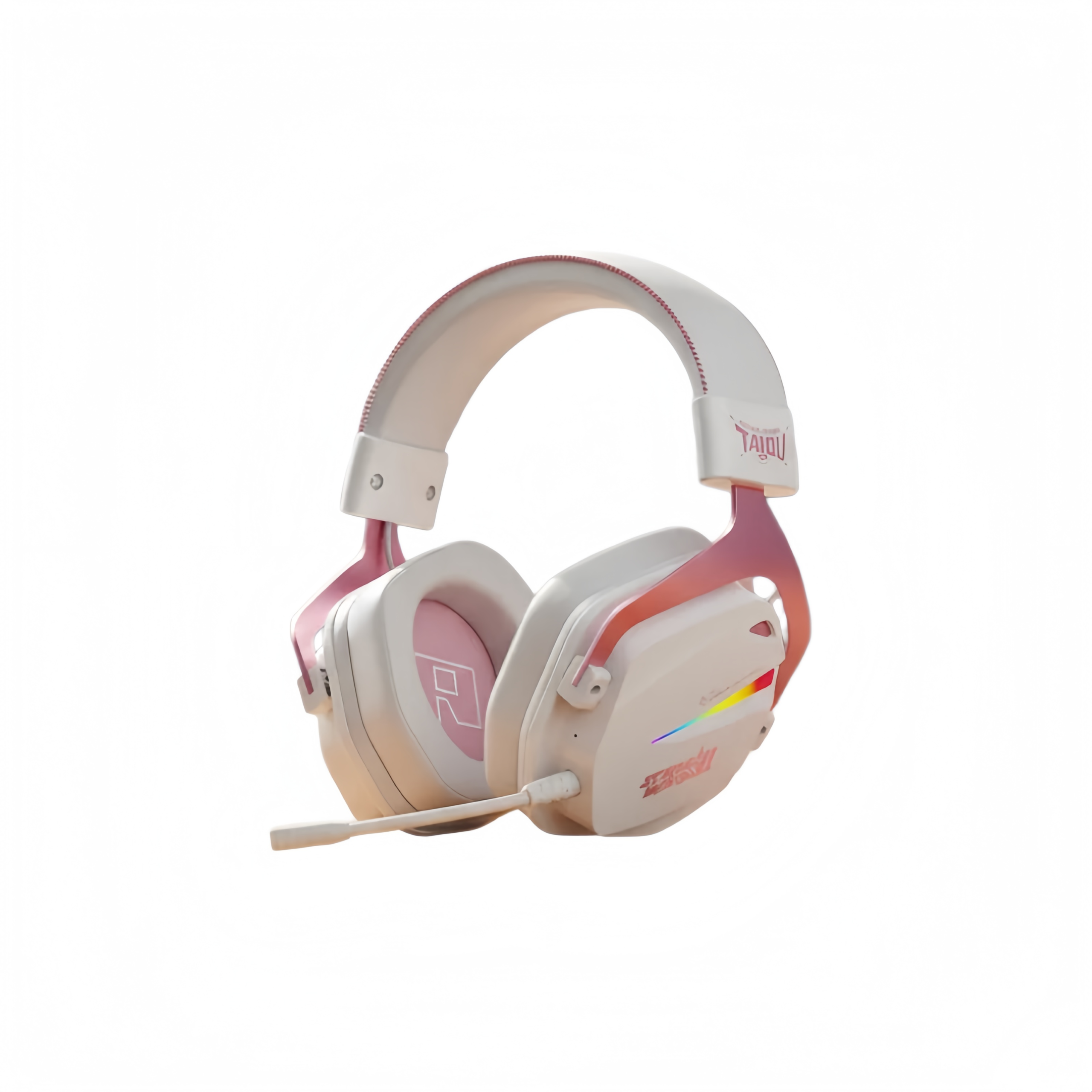 Over-Ear Gaming Headphones 7.1 Sound. Wireless 2.4G/ANC/ENC. RGB Lights. USB Type-C Microphone