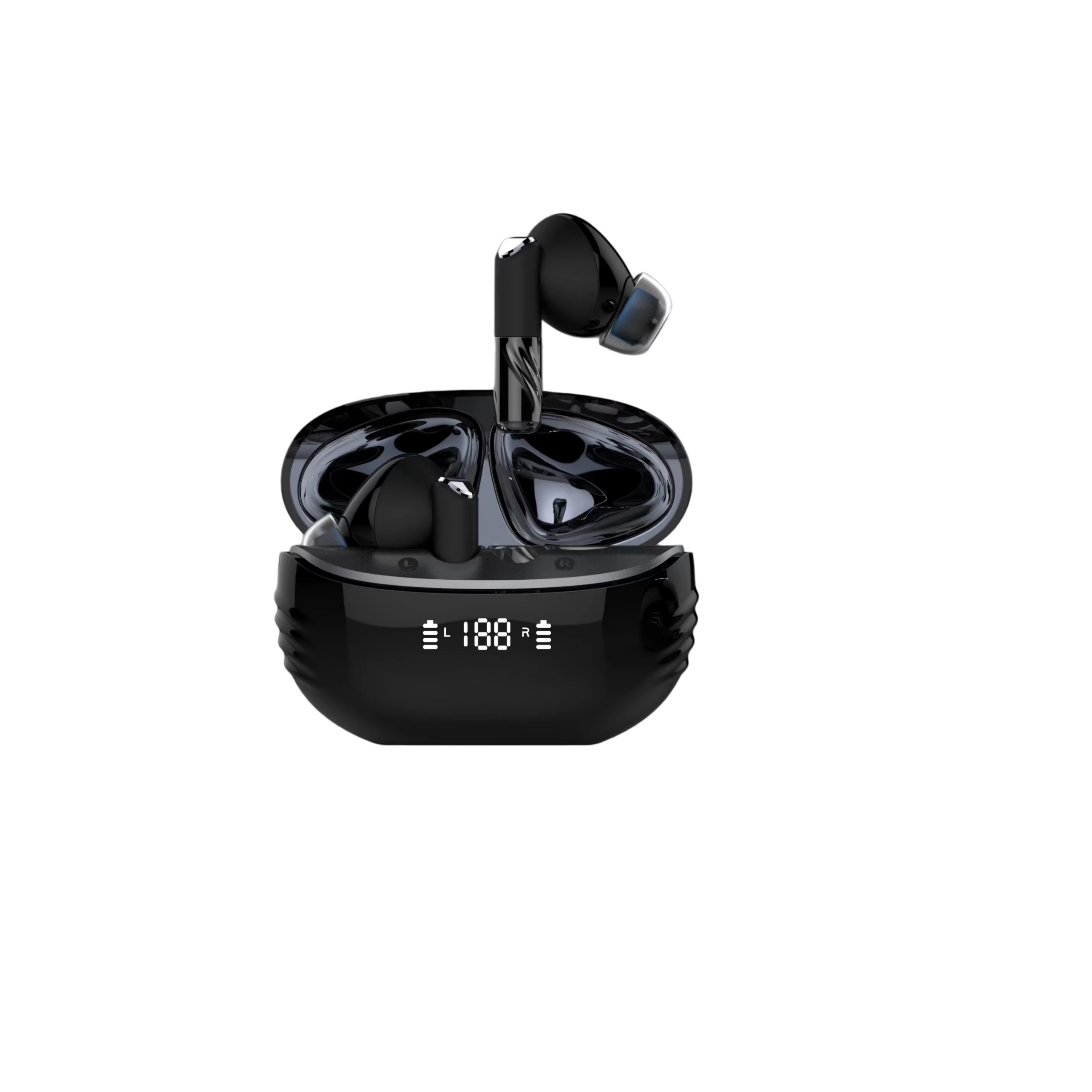 Bluetooth 5.4 Semi-In-Ear Gaming Earbuds with Stereo Sound & Hands-Free Calling