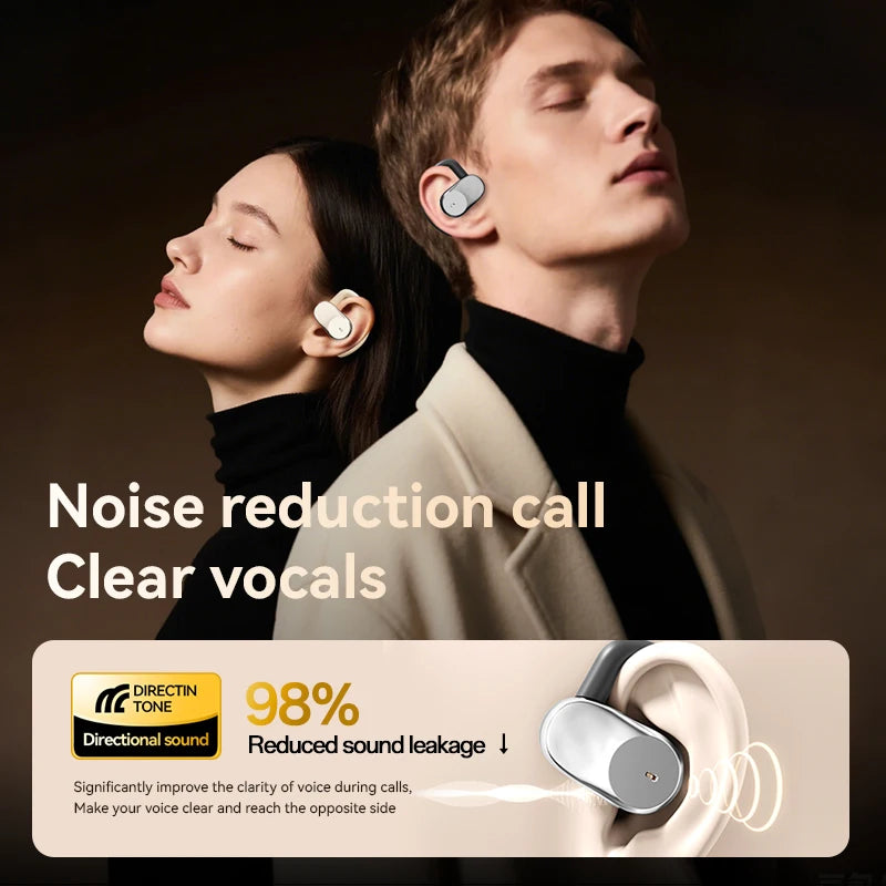 Ear-Hook Wireless Headphones — Digital Display. IPX5 Waterproof. JL Chip. Type-C Fast Charging