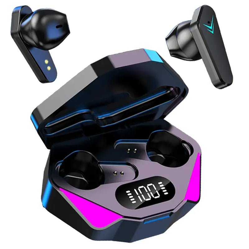 Wireless Gaming Earbuds with LED Display & Low Latency