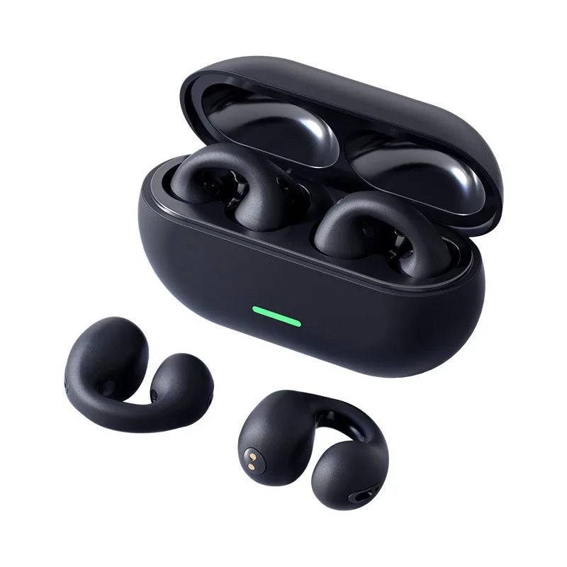 Bluetooth 5.3 Ear-Clip Bone Conduction Headset — Sports & Esports