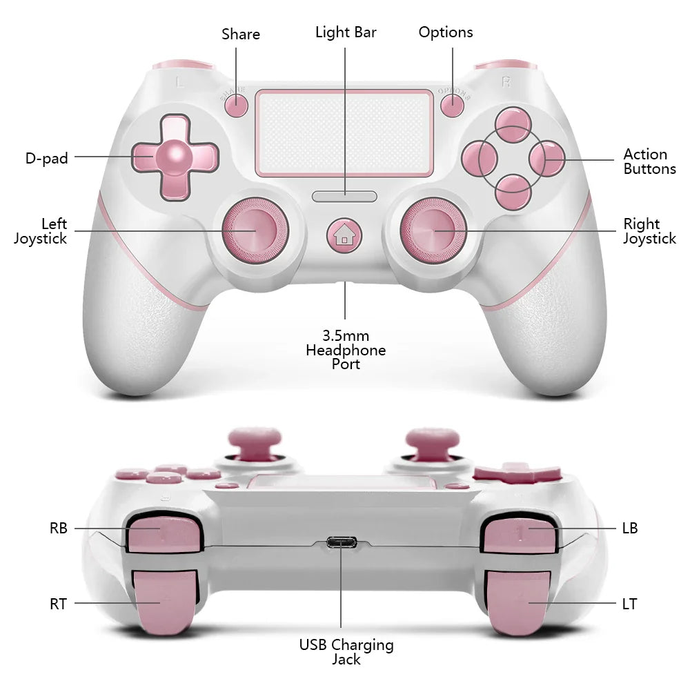 AceGamer Pink Wireless Controller